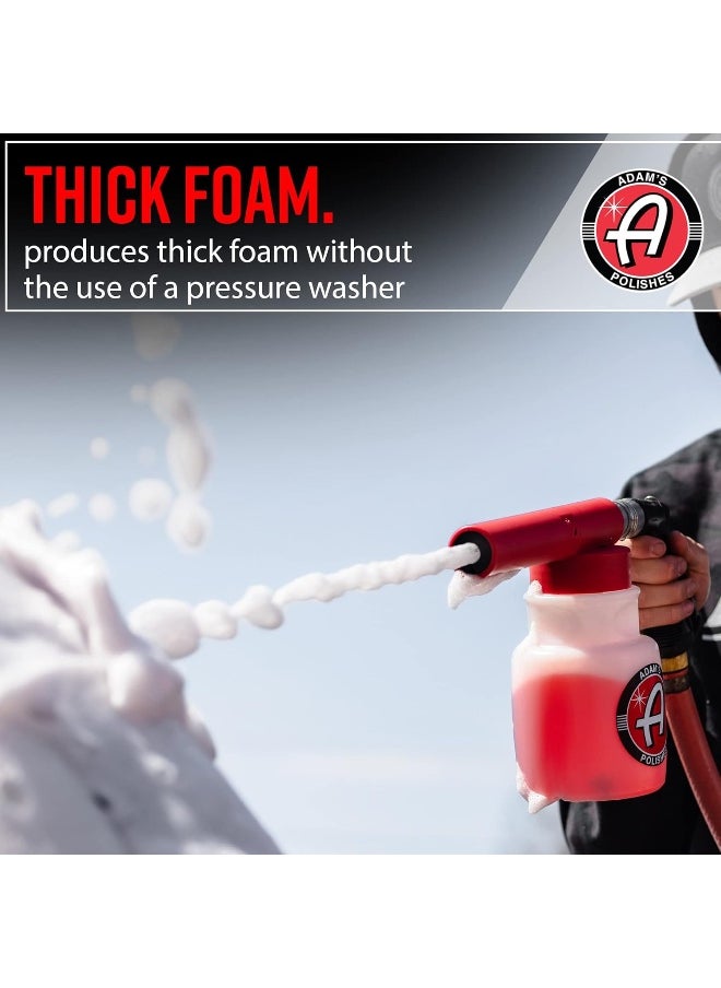 Adam's Polishes - Premium Foam Gun Car Wash Foam Gun For Garden Hose | Mix With Car Soap & Water & No Pressure Washer Required | Mega Suds Car Detailing & Car Cleaning Foam Sprayer - Image 1