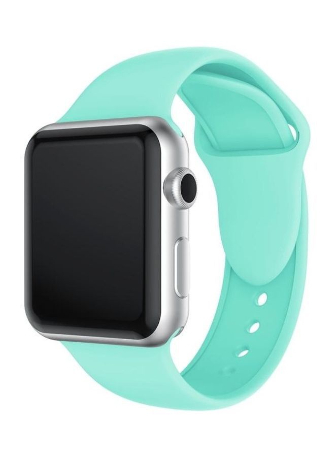 NIBEMINENT Replacement Watch Band For Apple Series 3/2/1 38mm Mint Green - Image 1