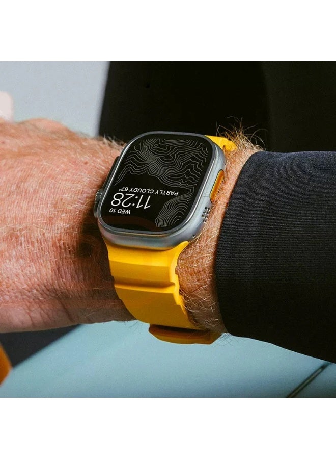 حزام سيليكون ناعم لساعة Apple Watch Ultra/Series 10 9 8 7 6 5 SE سوار معصم عالي الجودة iWatch 46 مم 45 مم 49/44 مم/42 مم - Image 4