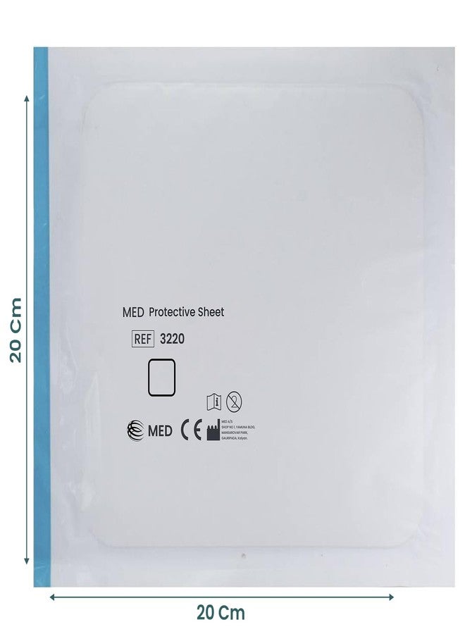Med Dial Medcare Ostomy Protective Sheet 20×20 cm – MED 3220 PS 220 | Moisture Absorbing Skin Barrier for Colostomy, Ileostomy & Urostomy Baseplate Adhesion (1 - Image 2