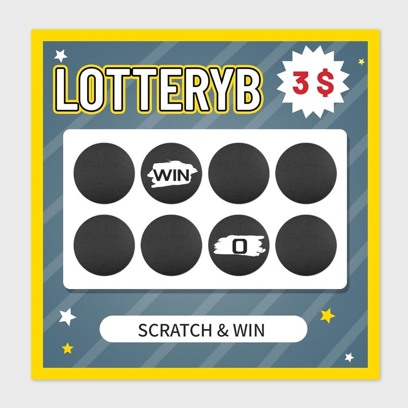 Imeepa 300 Pack Scratch Off Stickers, 2" Round Circle Scratch Off Labels, Self Adhesive Scratch Off Cards for Lottery Tickets DIY, Raffle Card Creating-Black - Image 5