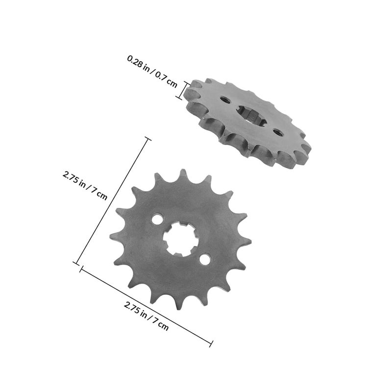 ATV Front Engine Sprocket 16t 17mm Motorcycle Chain Sprocket Replacement Tooth for Off-Road Dirt Bike and Go Kart - Image 2