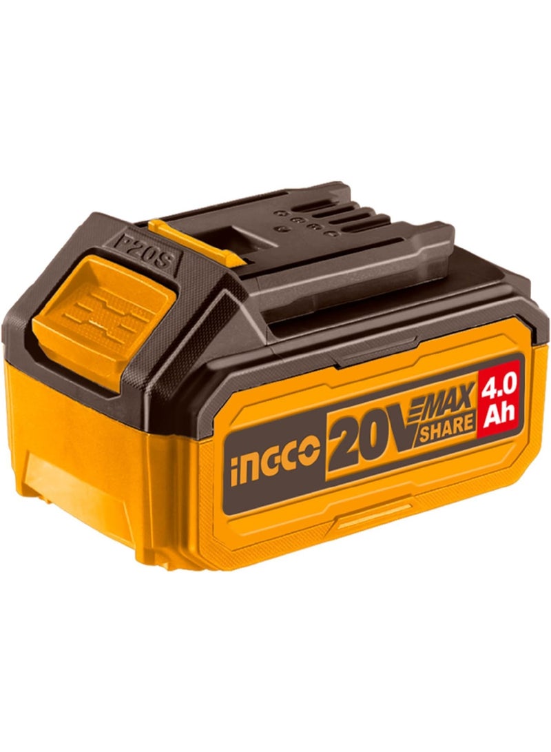 INGCO 20V Lithium-ion battery, 20V voltage, 4.0Ah case - Image 1