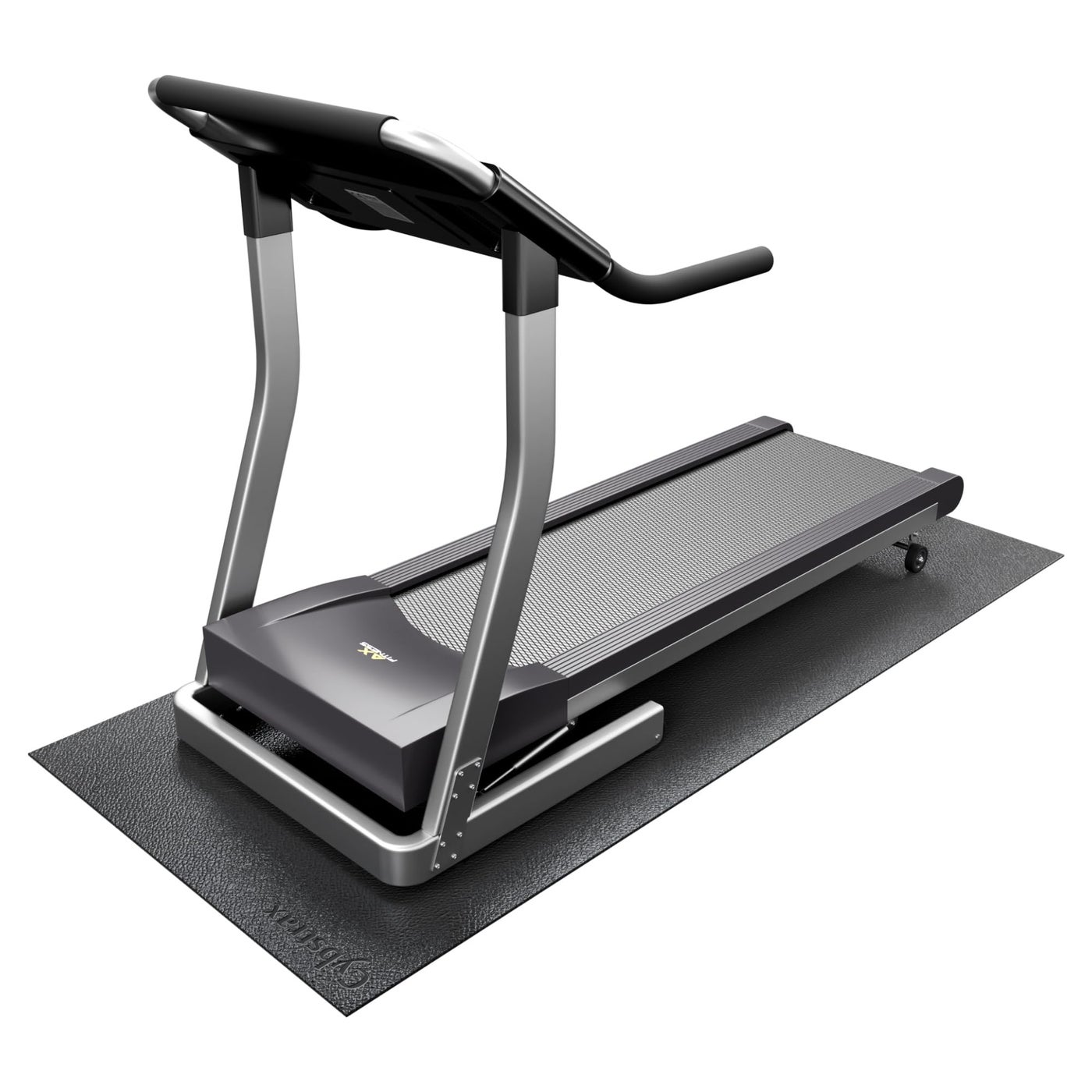 Cybstrax Exercise Equipment Mat for Bike, Treadmill, Elliptical, Yoga - 90" x 40" Non Slip Bike Trainer Mat for Stationary Spin Bike Indoor Outdoor, High Density Workout Floor Protector Mat