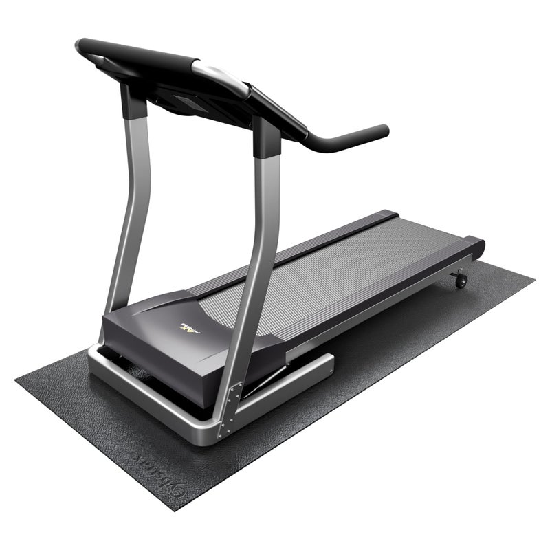 Cybstrax Exercise Equipment Mat for Bike, Treadmill, Elliptical, Yoga - 90" x 40" Non Slip Bike Trainer Mat for Stationary Spin Bike Indoor Outdoor, High Density Workout Floor Protector Mat - Image 1