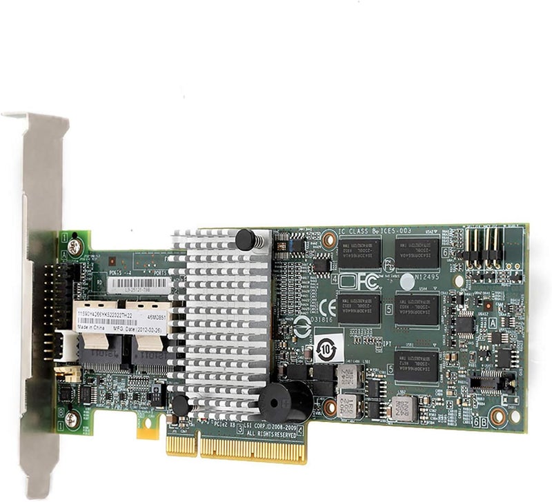 M5015 Megaraid 9260‑8i / SAS Controller 6G PCIe X8 for LSI 46M0851 High Performance Array Card for Server Array, Fast Signal and Connection Data Storage, Ideal 1U and 2U Environments - Image 1