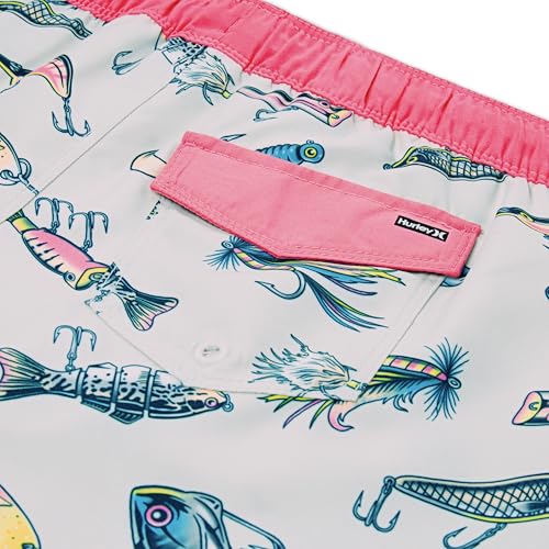 Hurley Boys' Pull On Swim Trunks, Bone/Allure, 7 - Image 3
