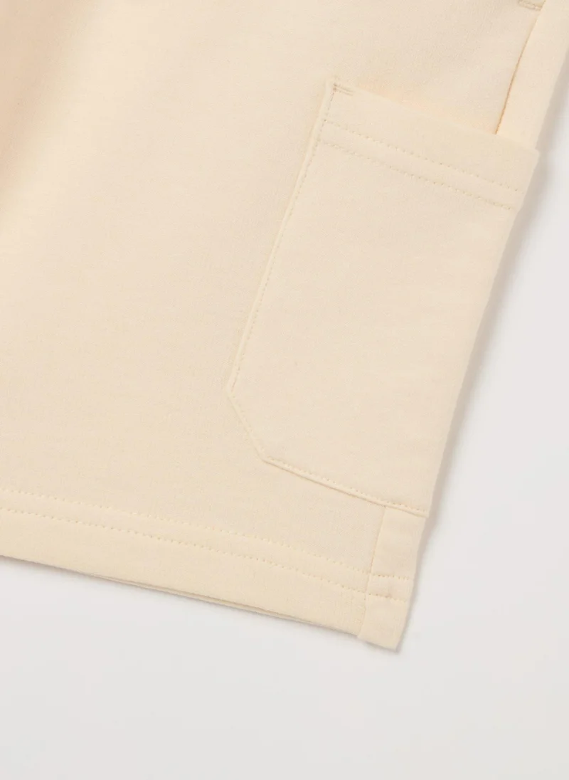 Ovs Bermuda Shorts With Drawstring