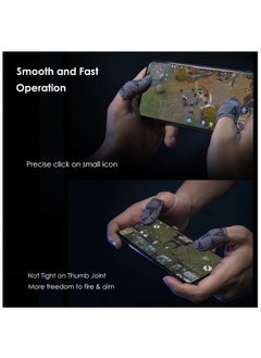 FlyDigi Flydigi P1 Silver-Cloth Mobile Gaming Finger Sleeve, 2 Pcs, Exclusive Custom FlySilver Cuperconducting Silver Cloth, 0.3mm Extremely Thin Material, Zero Touch, Breathable, Extremely Sensitive  - Image 2