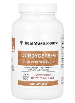 Real Mushrooms Cordycep-M™ Mushroom Extract Powder 120 Capsules 