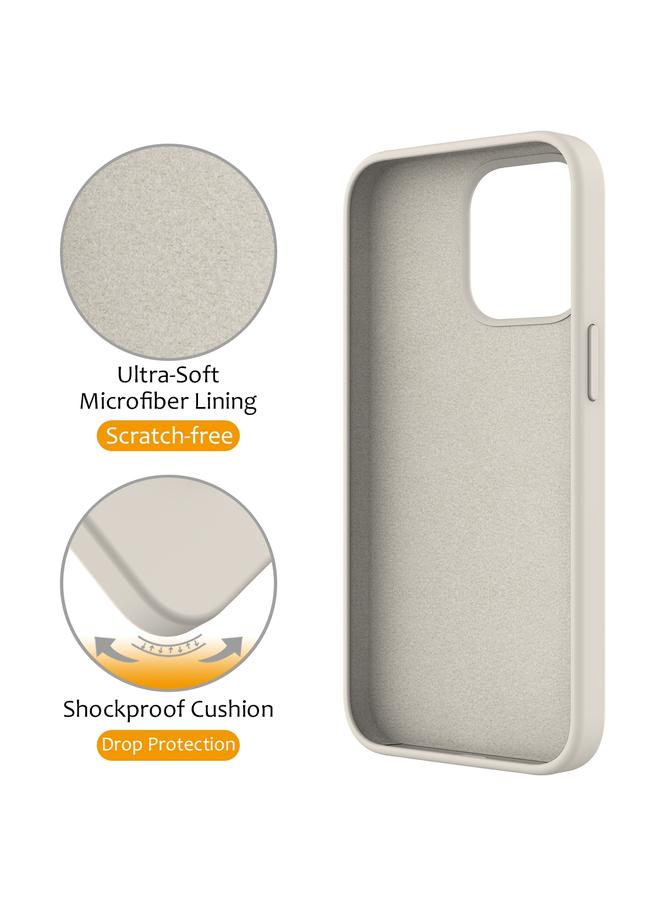 S-TOP Case For iPhone 15 Pro Liquid Silicone MagSafe Magnetic Phone Case with Ring Holder - Image 4