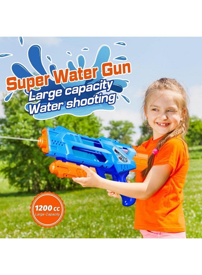 Quanquer Super Water Guns For Kids Adults - 2 Pack Super Water Blaster Soaker Squirt Guns 1200Cc With Excellent Range - Ideas Gift Toys For Summer Outdoor Swimming Pool Beach Sand Water Fighting Play - Image 2