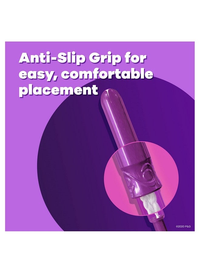 تامباكس سدادات قطنية بلاستيكية مضغوطة ومشرقة من تامباكس بوكيت، مع ضفيرة مانعة للتسرب، امتصاص عادي، بدون رائحة، عبوة من 3 قطع (28 سدادة في كل عبوة) - Image 5