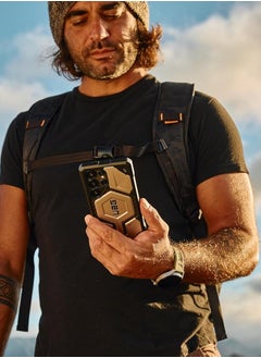 Urban Armor Gear UAG Monarch Pro MagSafe for Samsung Galaxy S25 ULTRA Case Cover [25 Feet Drop tested] - Titanium  - Image 3