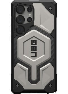 Urban Armor Gear UAG Monarch Pro MagSafe for Samsung Galaxy S25 ULTRA Case Cover [25 Feet Drop tested] - Titanium  - Image 5