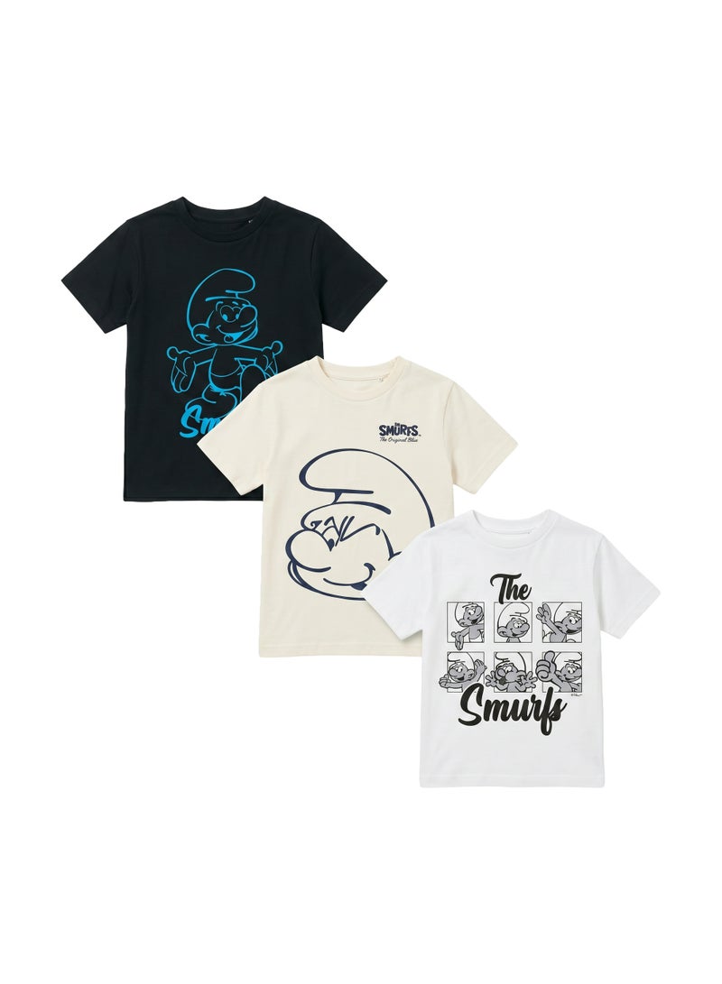 Trucare Smurfs Toddler Boys Oversized Graphic T-Shirt (Pack of 3) - Image 1