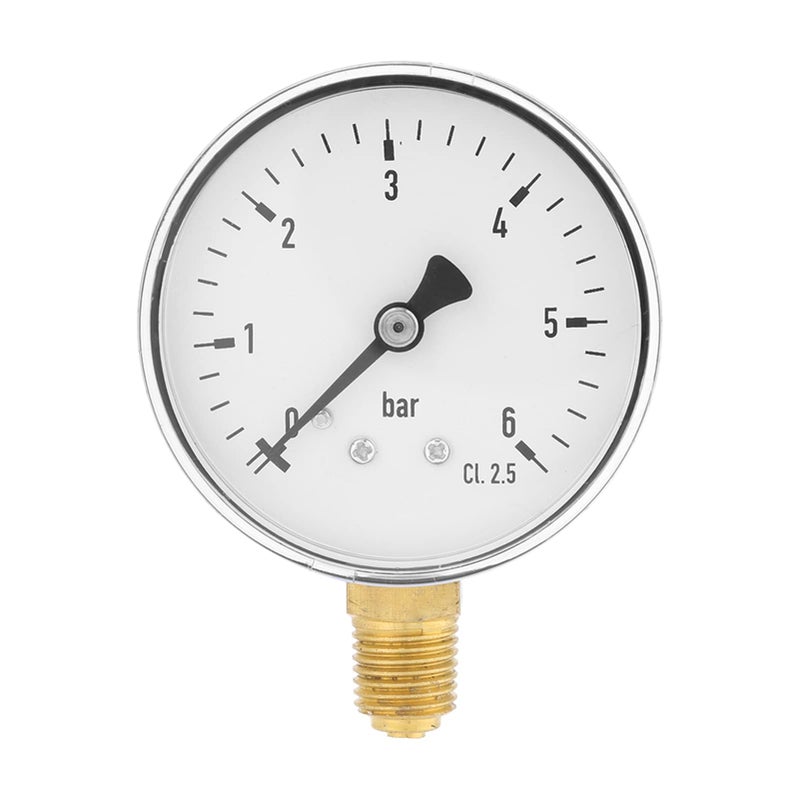 Side Mount 1 4 NPT Air Hydraulic Pressure Gauge 0 6 Bar - Image 2