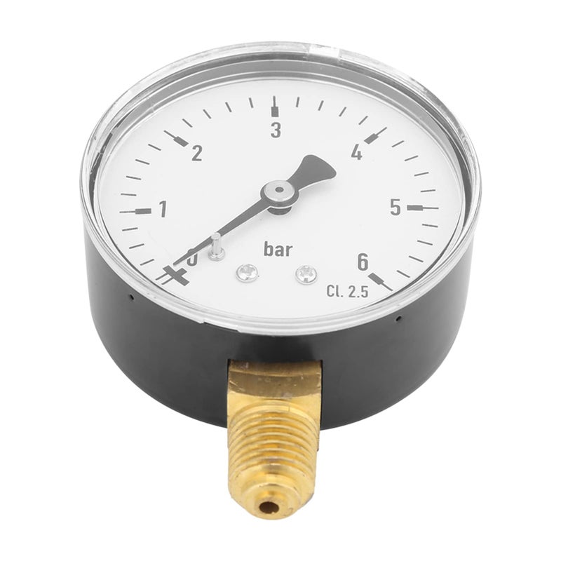 Side Mount 1 4 NPT Air Hydraulic Pressure Gauge 0 6 Bar - Image 5