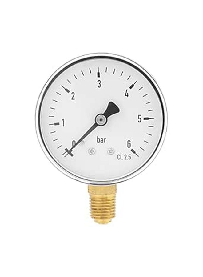 Side Mount 1 4 NPT Air Hydraulic Pressure Gauge 0 6 Bar - Image 1