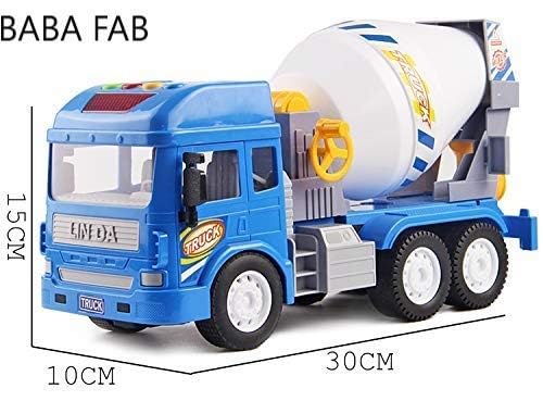 BABA FAB Scrap Cement Concrete Mixer Toy Truck for Kids with Movable Mixer Drum and Sound (Cement Mixer) - Image 2