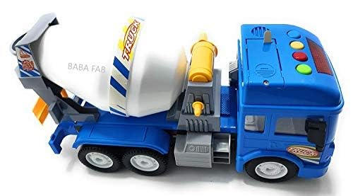 BABA FAB Scrap Cement Concrete Mixer Toy Truck for Kids with Movable Mixer Drum and Sound (Cement Mixer) - Image 3