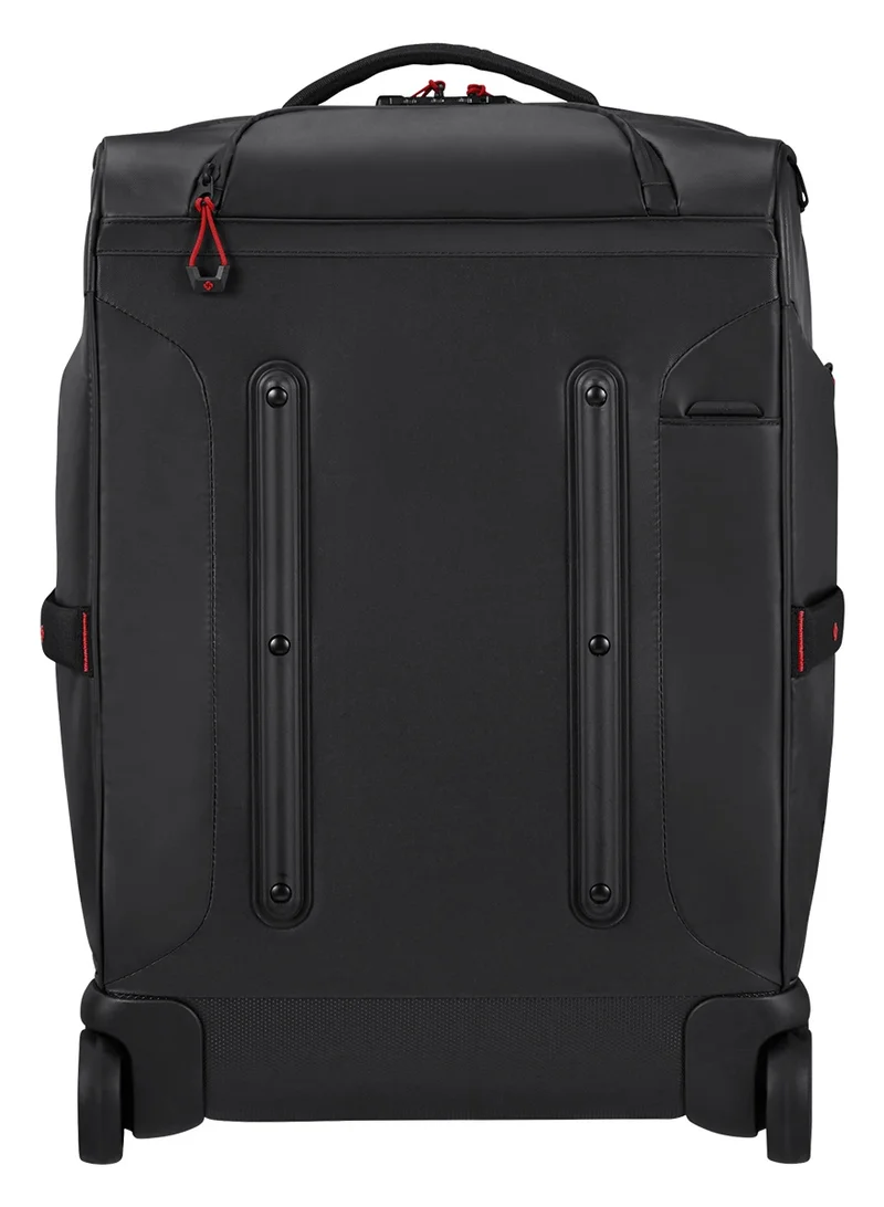 Samsonite Ecodiver Wheeled Duffle Bag 55 cm / 20 inch, Black|Reflective Pattern|TSA Lock|ID Tag|Spacious Interior|Water Repellent Material|Recyclex Material Technology - 5 Years International Warranty