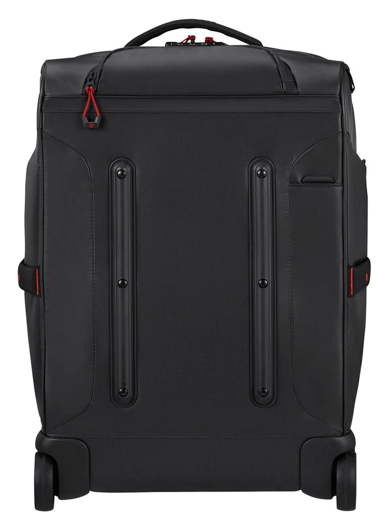 Samsonite Ecodiver Wheeled Duffle Bag 55 cm / 20 inch, Black|Reflective Pattern|TSA Lock|ID Tag|Spacious Interior|Water Repellent Material|Recyclex Material Technology - 5 Years International Warranty - Image 2