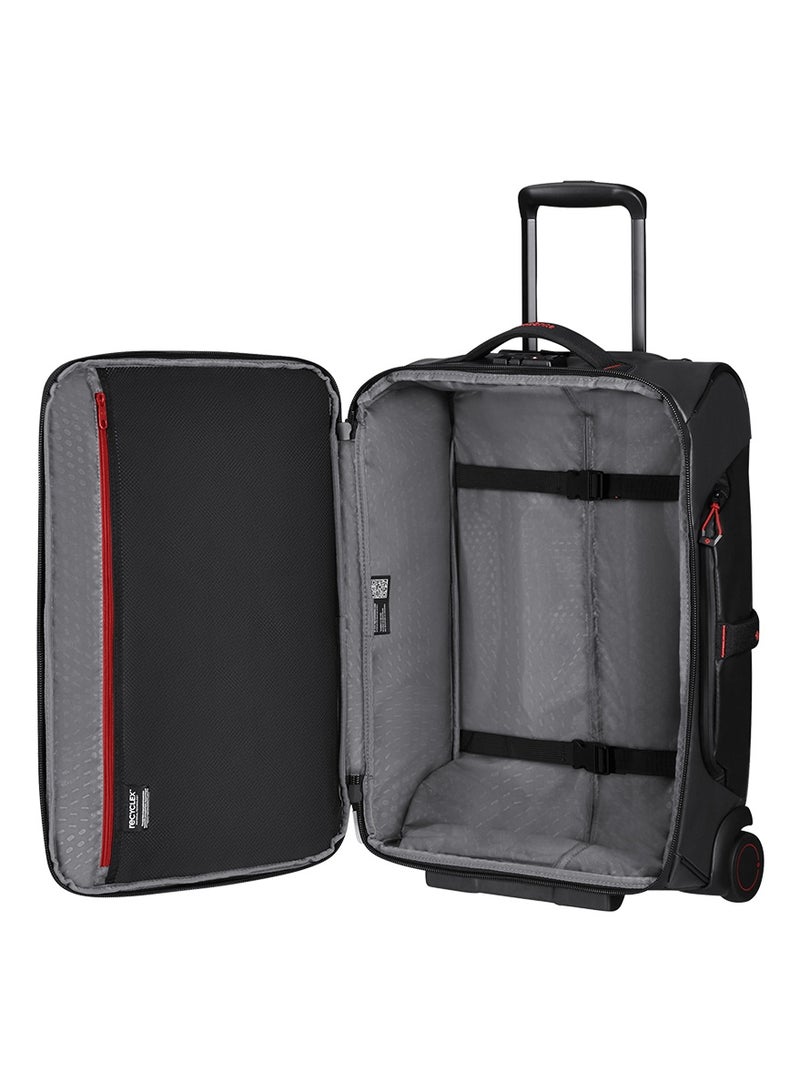 Samsonite Ecodiver Wheeled Duffle Bag 55 cm / 20 inch, Black|Reflective Pattern|TSA Lock|ID Tag|Spacious Interior|Water Repellent Material|Recyclex Material Technology - 5 Years International Warranty - Image 3
