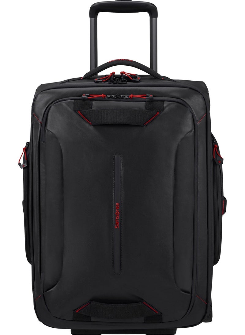 Samsonite Ecodiver Wheeled Duffle Bag 55 cm / 20 inch, Black|Reflective Pattern|TSA Lock|ID Tag|Spacious Interior|Water Repellent Material|Recyclex Material Technology - 5 Years International Warranty - Image 4