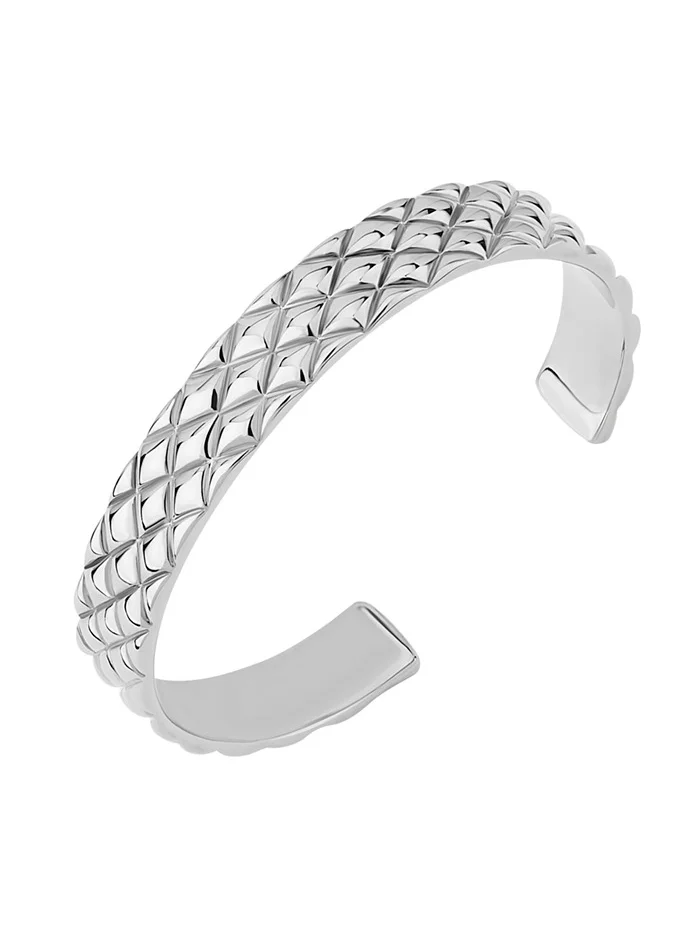Saint Honore Paris Buffle Bay Silver Opera Bangle for Women's