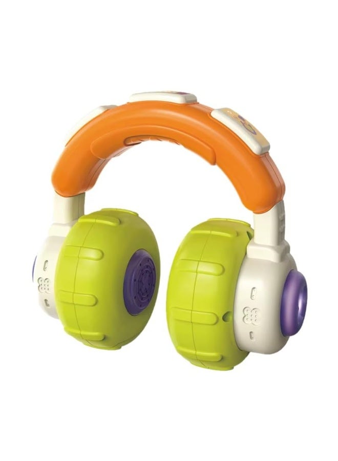 Baby Musical Headphones Toy – Montessori Sensory Development Toy for Infants & Toddlers with Lights & Sounds, Educational Music Toy for Boys & Girls, Fun Baby Activity Learning Toy 6+ Months - Image 1