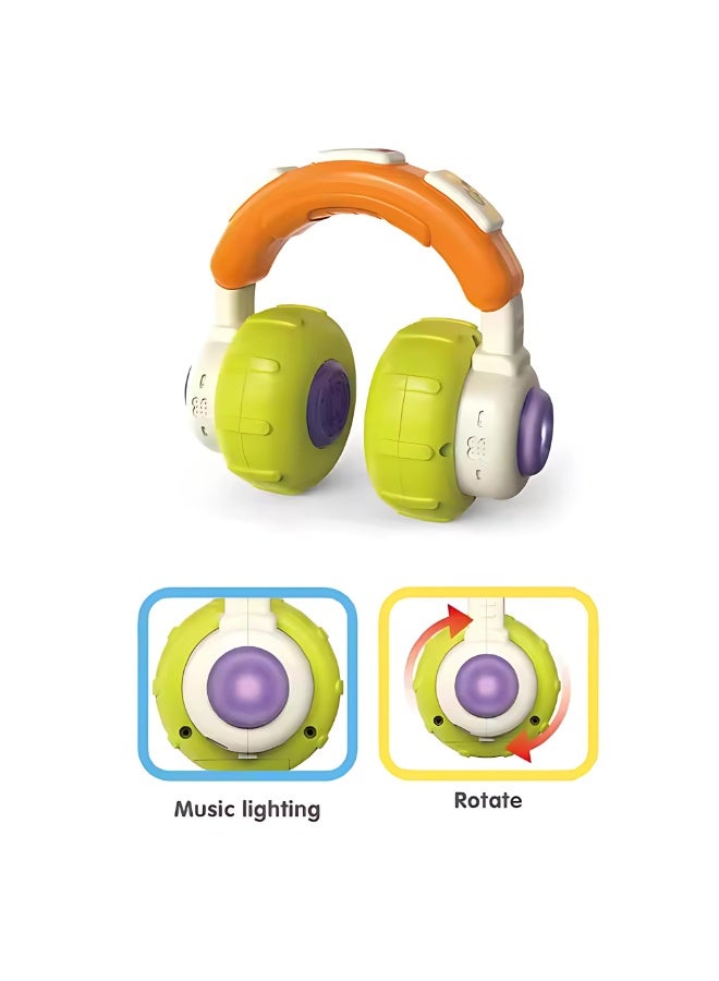 Baby Musical Headphones Toy – Montessori Sensory Development Toy for Infants & Toddlers with Lights & Sounds, Educational Music Toy for Boys & Girls, Fun Baby Activity Learning Toy 6+ Months - Image 5