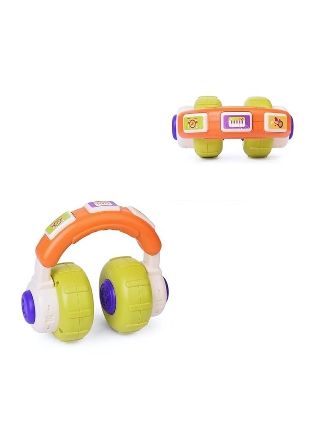 Baby Musical Headphones Toy – Montessori Sensory Development Toy for Infants & Toddlers with Lights & Sounds, Educational Music Toy for Boys & Girls, Fun Baby Activity Learning Toy 6+ Months - Image 3