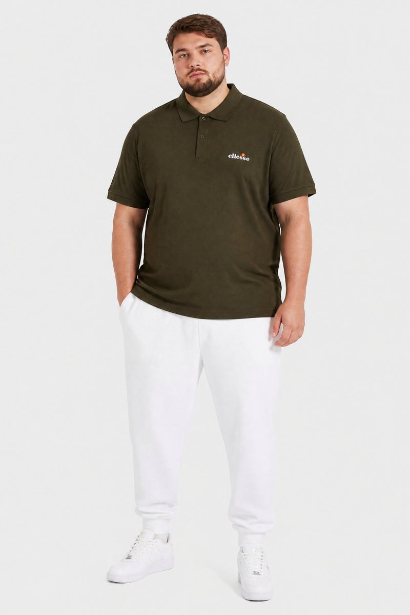 Ellesse Men Regular Fit Solid Short Sleeve Polo Shirt, Olive - Image 2