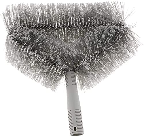 KR STORE Triangle Cobweb Brush Ceiling Fan Corner Cobweb Brush Duster Cleaner Cleaning Tool Grey - Image 3