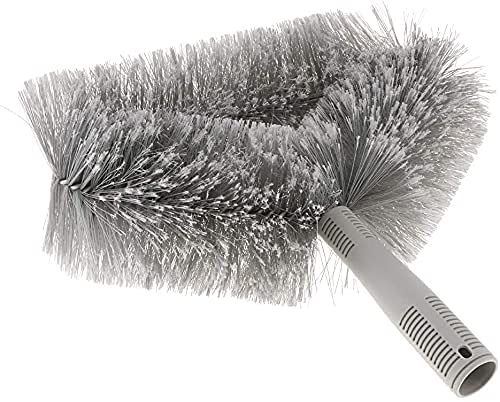 KR STORE Triangle Cobweb Brush Ceiling Fan Corner Cobweb Brush Duster Cleaner Cleaning Tool Grey - Image 2