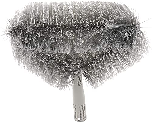 KR STORE Triangle Cobweb Brush Ceiling Fan Corner Cobweb Brush Duster Cleaner Cleaning Tool Grey - Image 5