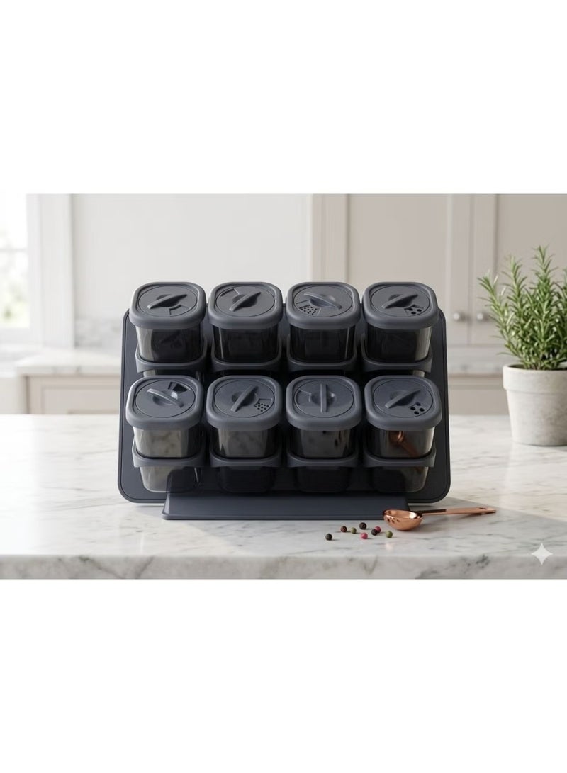 طقم توابل اكريليك 2 دور - Image 2