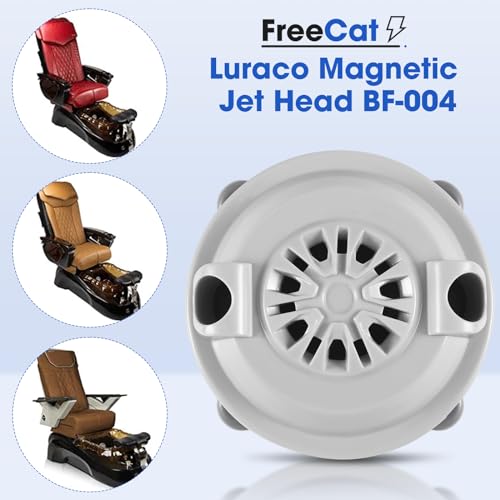freecat Pipeless Magnetic Jet Head Motor,BF-004 Replacement for LURACO Jet Motor Pedicure SPA Tubs Chair Contains Propeller and Cover - Image 2