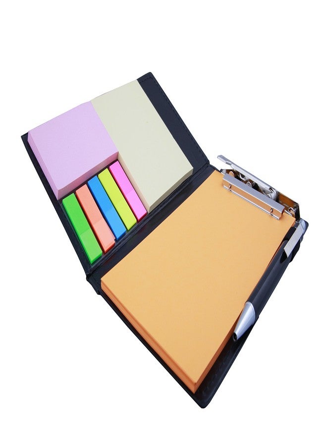 COI Memo Note Pad|Memo Note Book with Sticky Notes & Clip Holder in Diary Style (Orange) - Image 3