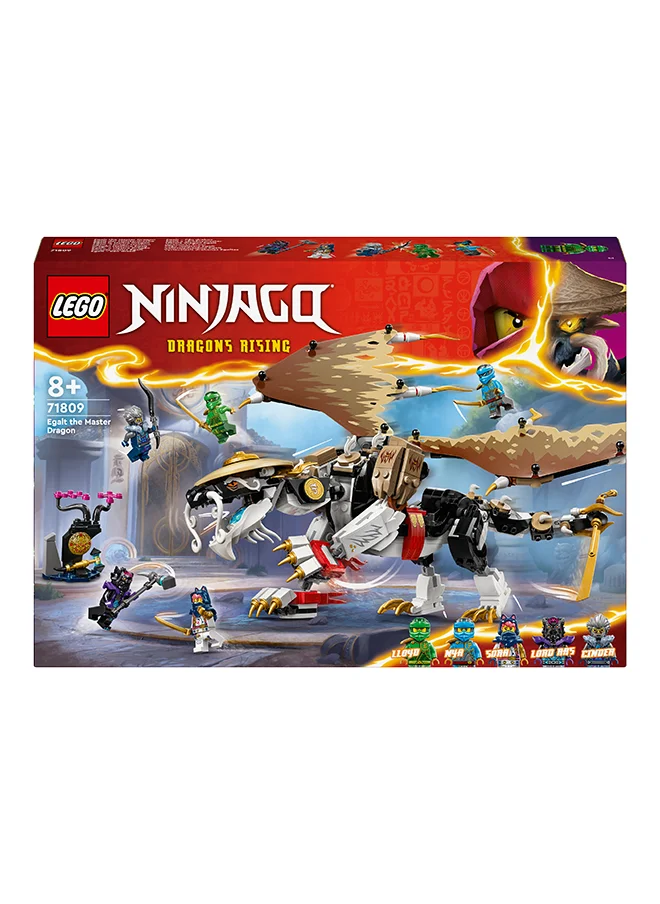 ليغو 71809 Ninjago Egalt The Master Dragon Hero Toy Battle Set With 5 Ninja Minifigures For Independent Play, Gift Idea For Boys And Girls Aged 8 Years Old And Over (532 Pieces)