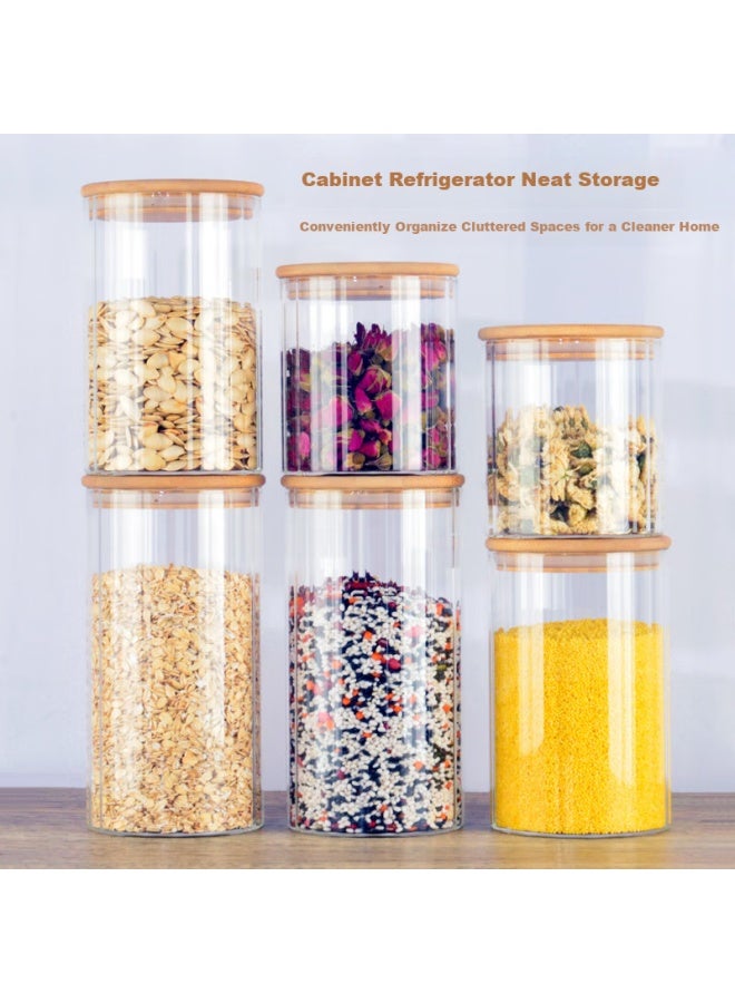 Scybe Glass Sealed Jar Storage Jar Milk Tea Jar Snack Storage Box Moisture-proof Loson Loson 1.6l 2pcs - Image 2