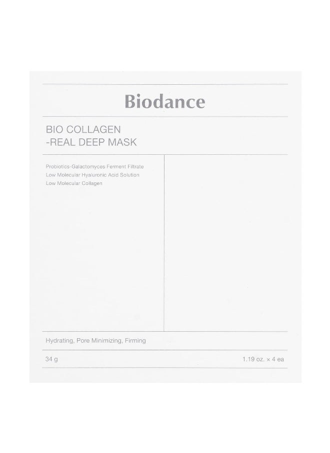 BIODANCE Biodance, Bio Collagen-Real Deep Beauty Mask, 4 Sheets, 1.19 oz (34 g) Each  - Image 2