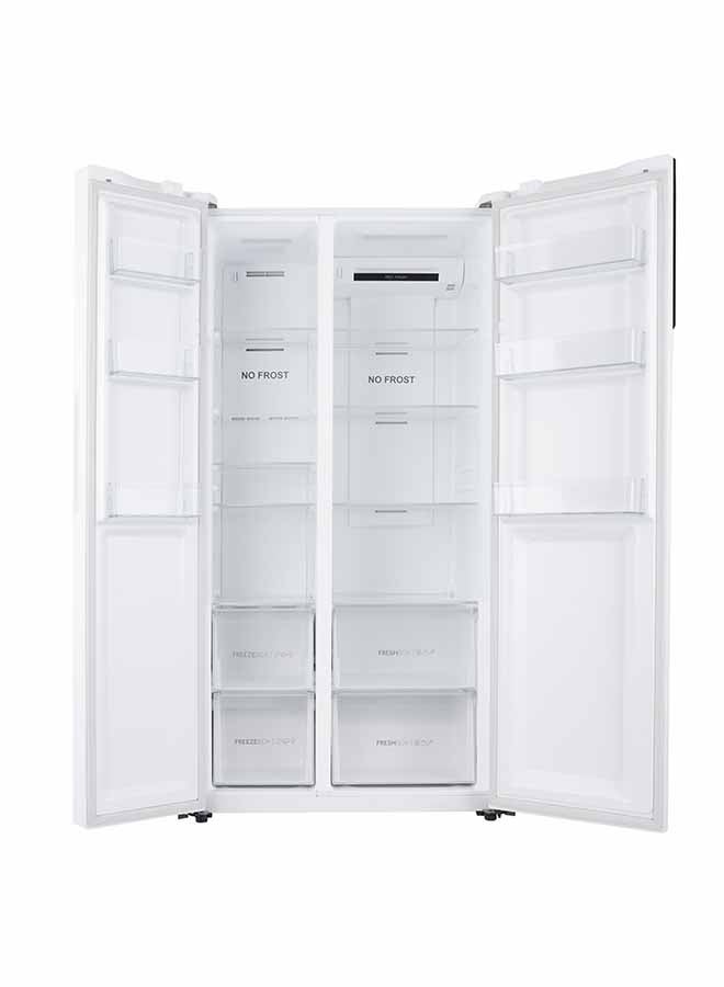 هاير ثلاجة ببابين جنباً إلى جنب 650 W HRF-650WW أبيض - Image 2