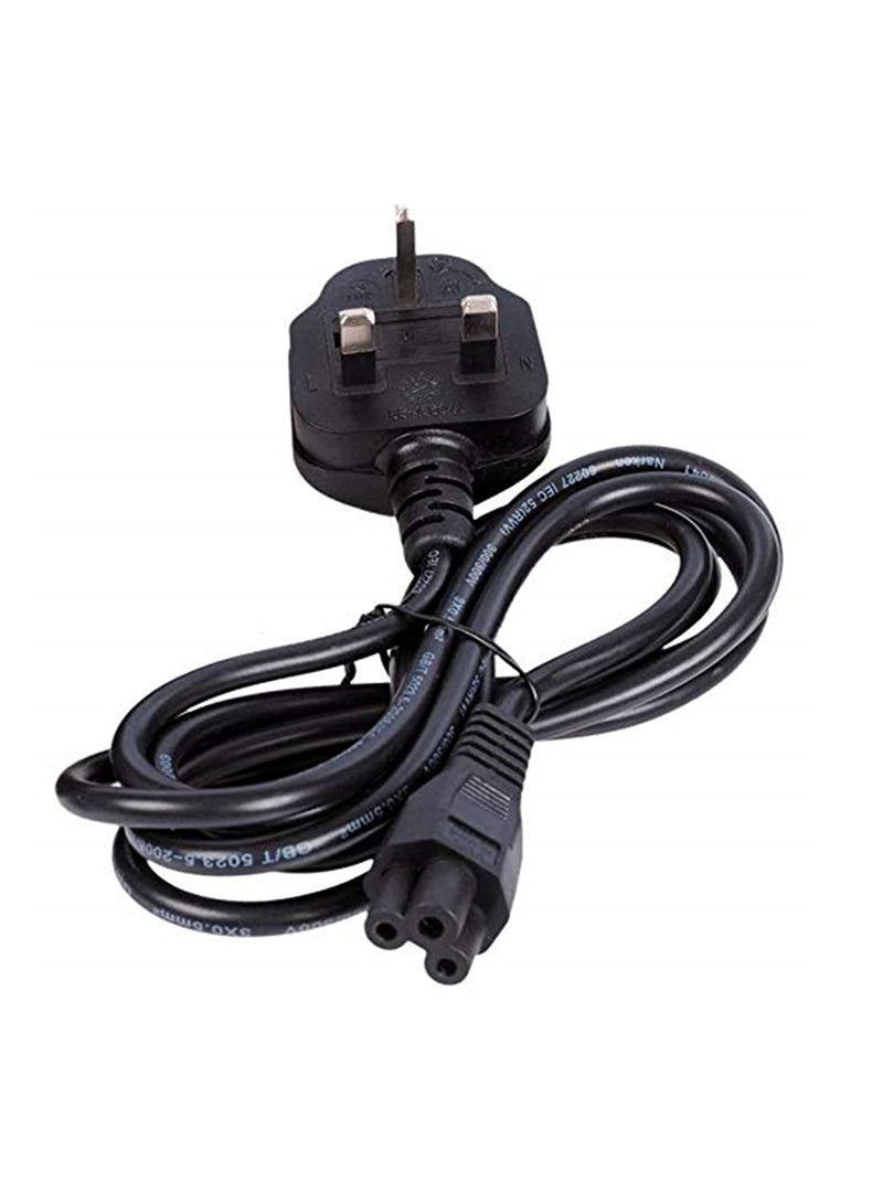 كبل طاقة الكمبيوتر المحمول - قابس المملكة المتحدة إلى سلك طاقة الكمبيوتر المحمول C5 3 دبوس - Image 5