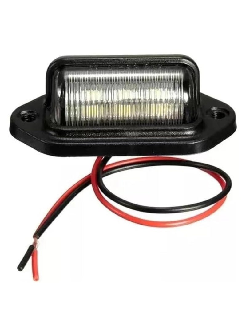 بيعتكلها 6 مصابيح LED بيضاء لرقم ترخيص السيارة، ضوء عالمي لشاحنة RV مقطورة، لوحة ترخيص بيضاء، مصابيح إضاءة مقاومة للماء (عبوة من 1) - Image 1