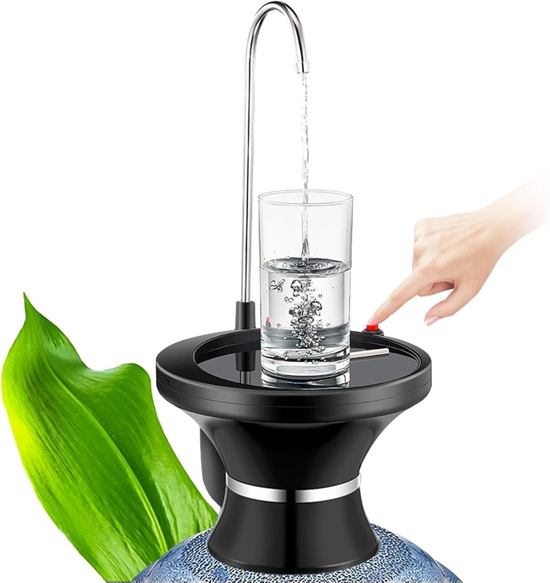 QIQU USB Rechargeable Automatic Water Dispenser Pump - for 1 to 5 Gallon Jugs, Hands-Free Electric Water Bottle Pump for Home, Office, Kitchen & Camping - Image 1