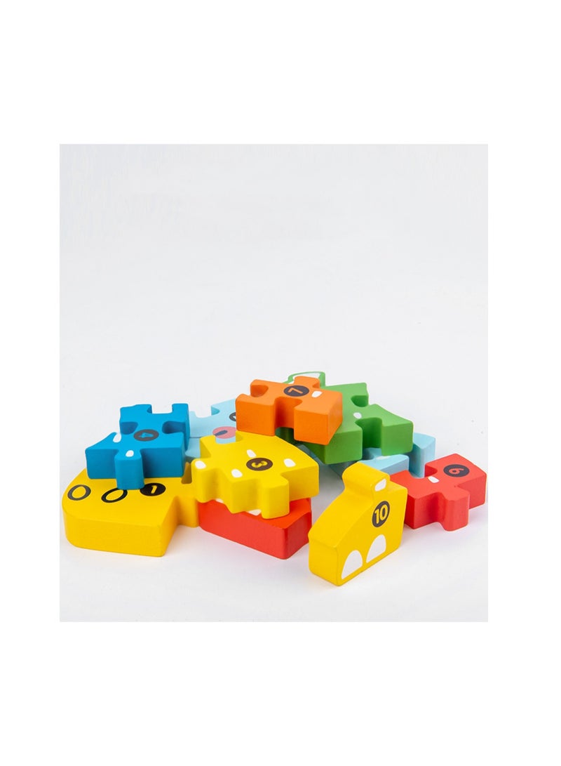 Children's Wooden Airplane Puzzle, Educational Learning Toy (Size 20.5*10.6*1.5CM) - Image 2