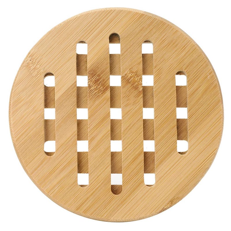 Sevia Bamboo Potholders Set Trivets, Home Kitchen Hot Pads Trivet, Heat Resistant Pads Placemat Teapot Trivet for Home Kitchen Office or Tea Restaurant - Image 1