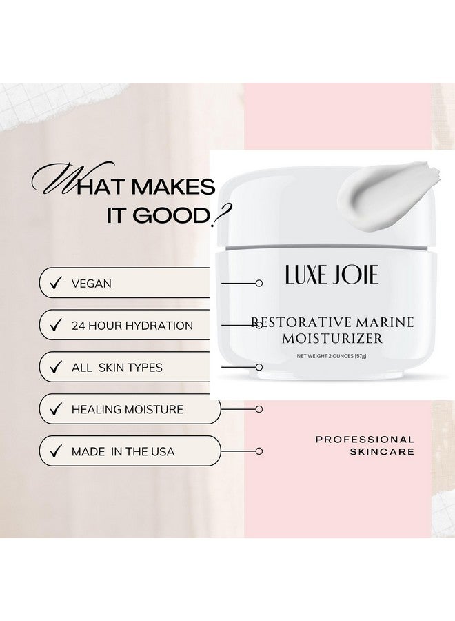 LuxeJoie Restorative Marine Moisturizer, 2 Ounces, Face Cream - Image 2